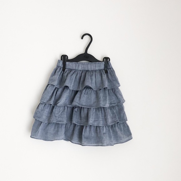 Crewcuts Other - Chambray crewcuts ruffled skirt